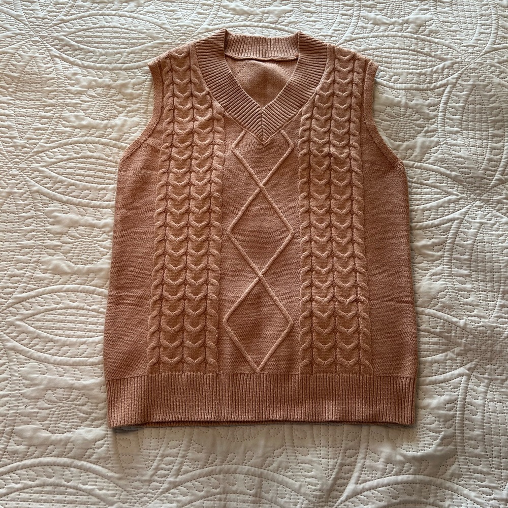 Women's Cable Knit Sweater Vest